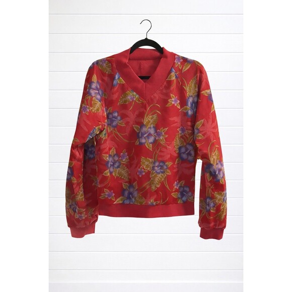 Tommy Bahama Women's V-Neck Windbreaker  Reversible Pink  Top M - Picture 3 of 8